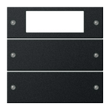 ST55 KNX érintőfedlap 2pár=4gomb/1modul +termosztát fekete GIRA