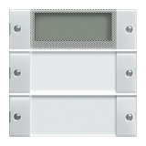 ST55 KNX érintőfedlap 2pár=4gomb/2modul +feliratmező +termosztát fehér GIRA
