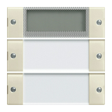 ST55 KNX érintőfedlap 2pár=4gomb/2modul +feliratmező +termosztát krém GIRA
