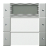 ST55 KNX érintőfedlap 2pár=4gomb/2modul +feliratmező +termosztát nemesacél GIRA