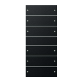 ST55 KNX érintőfedlap (3+3)pár=12gomb/2modul fekete GIRA