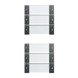 ST55 KNX érintőfedlap (3+3)pár=12gomb/2modul +feliratmező antracit GIRA