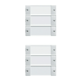ST55 KNX érintőfedlap (3+3)pár=12gomb/2modul +feliratmező fehér GIRA