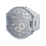 Süllyesztett szerelvénydoboz 1-es kerek 73mm-átmérő műanyag szürke csavarral 44mm-b.mély KP KOPOS