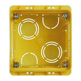 Süllyesztett szerelvénydoboz 2-es négyzetes 70.5mmx 70.5mmx sárga Axolute/Livinglight LEGRAND