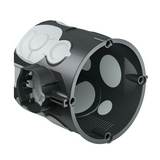 Süllyesztett szerelvénydoboz gumis 1-es kerek 60mm-átmérő műanyag fekete ECON 15 KAISER