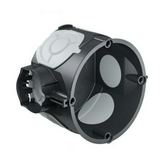 Süllyesztett szerelvénydoboz gumis 1-es kerek 60mm-átmérő műanyag fekete ECON 10 KAISER