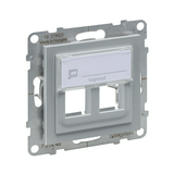 Suno adatcsatlakozó adapter kettős Keystone műanyag alumínium LEGRAND