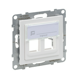 Suno adatcsatlakozó adapter kettős Keystone műanyag fehér LEGRAND