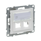 Suno adatcsatlakozó adapter kettős Systmax műanyag fehér LEGRAND