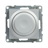 Suno fényerőszabályzó 2vez. betét közp. fedéllel forgatógomb alumínium 5-300W LEGRAND