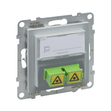 Suno optikai csatlakozóaljzat alumínium süllyesztett bepattintás 2 SC egyenes LEGRAND