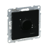 Suno szobatermosztát analóg 230VAC süllyesztett 10-30°C fekete LEGRAND