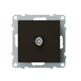 Suno TV 1-kimenet végzáró süllyesztett 1.5dB/860MHz fekete 1.5dB/2150MHz LEGRAND