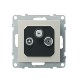 Suno TV-R-SAT 3-kimenet végzáró süllyesztett 1.5dB/860MHz alumínium 2dB/2150MHz LEGRAND