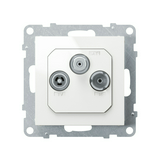 Suno TV-R-SAT 3-kimenet végzáró süllyesztett 1.5dB/860MHz fehér 2dB/2150MHz LEGRAND