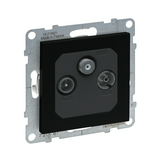 Suno TV-R-SAT 3-kimenet végzáró süllyesztett 1.5dB/860MHz fekete 2dB/2150MHz LEGRAND