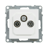 Suno TV-R-SAT 3-kimenet végzáró süllyesztett 10dB/860MHz fehér 10dB/2150MHz LEGRAND