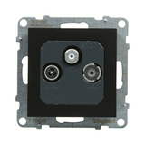 Suno TV-R-SAT 3-kimenet végzáró süllyesztett 10dB/860MHz fekete 10dB/2150MHz LEGRAND