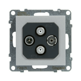 Suno TV-R-SAT 4-kimenet végzáró süllyesztett 1.5dB/860MHz alumínium 2dB/2150MHz LEGRAND