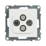 Suno TV-R-SAT 4-kimenet végzáró süllyesztett 1.5dB/860MHz fehér 2dB/2150MHz LEGRAND