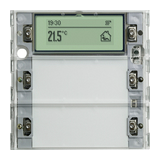 System55 KNX szenzor nyomógomb nélkül 2pár=4gomb termosztáttal 1M süllyesztett IP20 GIRA