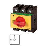 Szakaszoló fő- és vészkapcsoló 100A 3P 37kW/400VAC-3 sorolható fix piros P3-100/IVS-RT EATON