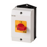 Szakaszoló vészkapcsoló 20A 3P 5.5kW/400VAC-3 ráépíthető tokozott piros T0-2-1/I1-RT EATON
