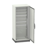 Szekrény álló teli ajtós mono acél szerelőlappal 1600mm 800mmx 400mmx IP55 Spacial SM Schneider