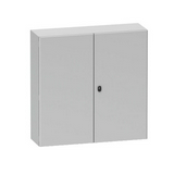 Szekrény fali két teli ajtós acél 800mm 1200mmx 300mmx IP55 szürke Spacial S3D Schneider