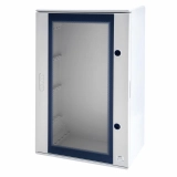 Szekrény fali szerelőlemez nélkül műanyag 424mm x 313mm x 160mm IP66 szürke sorolható 46QP GEWISS