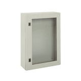 Szekrény fali üveg ajtós acél 600mm 400mmx 250mmx IP66 szürke Spacial CRN Schneider