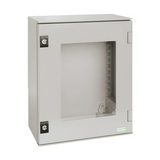 Szekrény fali üveg ajtós műanyag 1056mm 852mmx 350mmx IP66 szürke Thalassa PLM Schneider