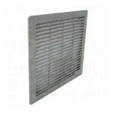 Szellőzőrács elosztószekrényhez szűrőbetéttel 250mm x 250mm x műanyag csavaros IP54 TRACON