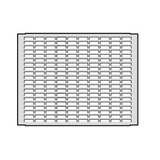Szerelőlap állítható perforált acél 300mm x 505mm galvanizált Quadro Hager