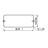 Szerelőlap DLP acél 150mm-ma 500mm-sz galvanizált Thalassa PLA/PHD Schneider
