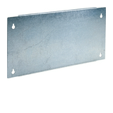 Szerelőlap fix porszórt acél 500mm x 300mm szürke Quadro Hager