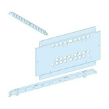 Szerelőlemez függőleges fix átkapcs 2x4P vagy 2x3P NS-IN250-hez acél 289mm-ma Prisma P Schneider