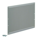 Szerelőlap perforált nemesacél 220mm x 265mm alapozott Volta multimédia Hager
