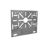 Szerelőlap rácsos kábeltálcához vízszintes 160mm x 130mm szalaghorganyzott acél SUCP GS BASOR