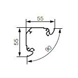 Parapetcsatorna 2000mm kezeletlen műanyag fényesfehér DLP 3D LEGRAND