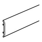 Parapetcsatorna fedél 2000mm krémfehér műanyag kezeletlen DLP 3D LEGRAND