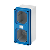 Szerelvénydoboz falonkívüli 16-32A CEE dugaljhoz műanyag 120mm x 280mm-hossz 92mm IP55 IB GEWISS