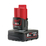 Szerszámakkumulátor REDLITHIUM 6Ah 12V Lítium-ion ciklusos-hez M12 B6 Milwaukee