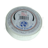 Szigetelőszalag fehér 18mm x 20m PVC 90°C max. TRACON