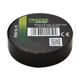 Szigetelőszalag fekete 15mm x 10m PVC 90°C max. TRACON