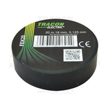 Szigetelőszalag fekete 18mm x 20m PVC 90°C max. TRACON