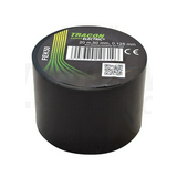Szigetelőszalag fekete 50mm x 20m PVC 90°C max. TRACON
