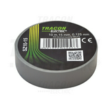 Szigetelőszalag szürke 15mm x 10m PVC 90°C max. TRACON