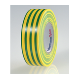 Szigetelőszalag Vinyl zöld/sárga 25mm x 25m PVC HTAPE-FLEX15-25x25-PVC-GNYE Hellermann Tyton